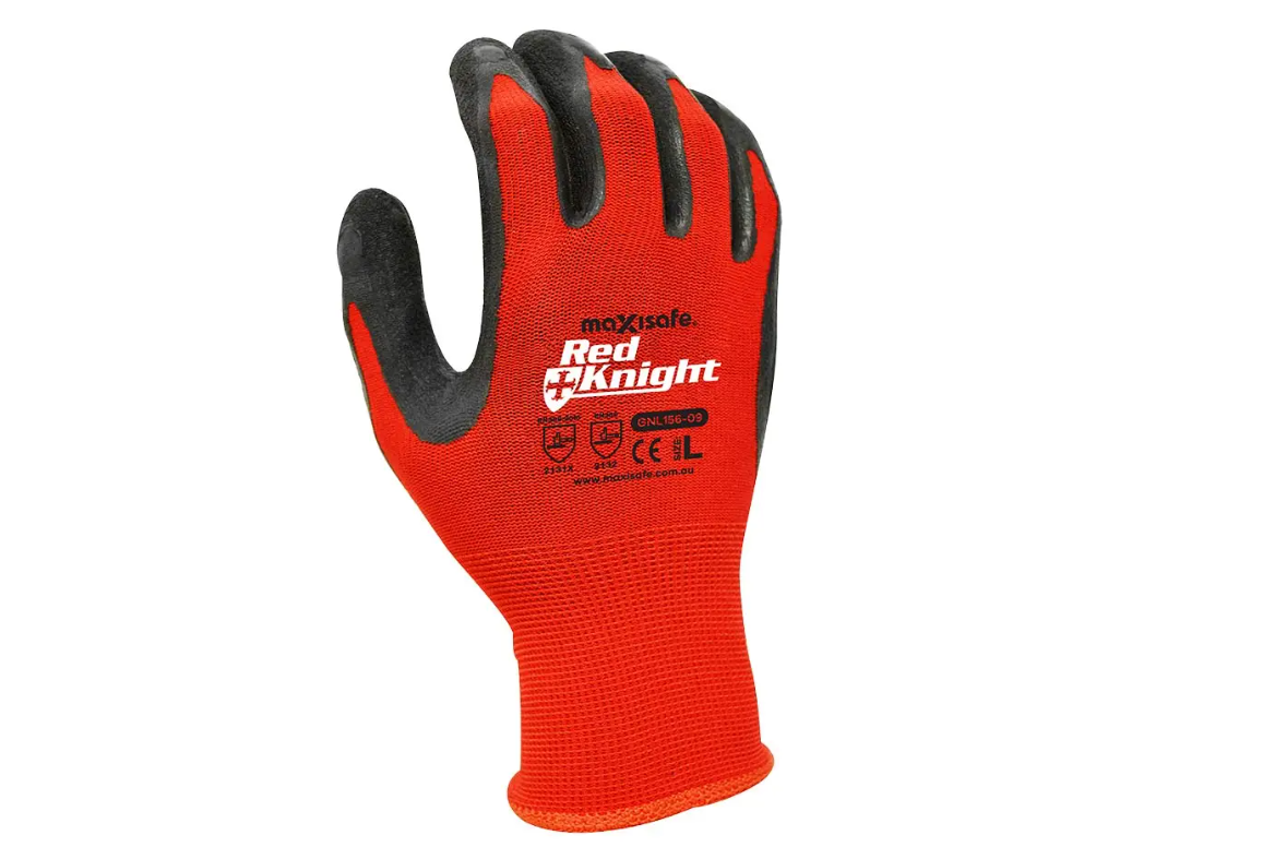 Red Knight gloves back || full image
